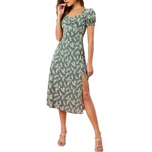 Floral Midi Length Dress